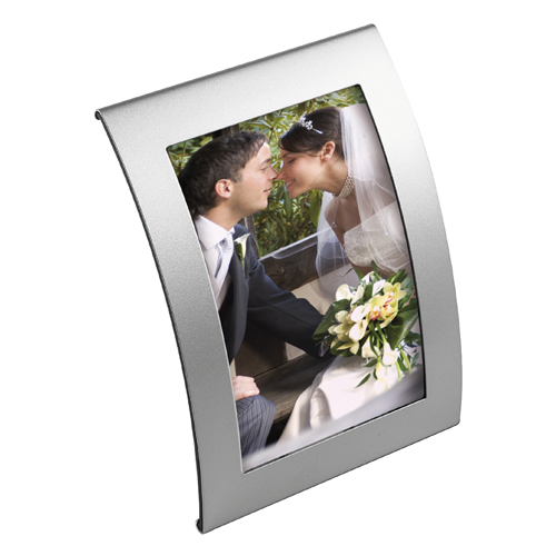 Curved metal photo frame