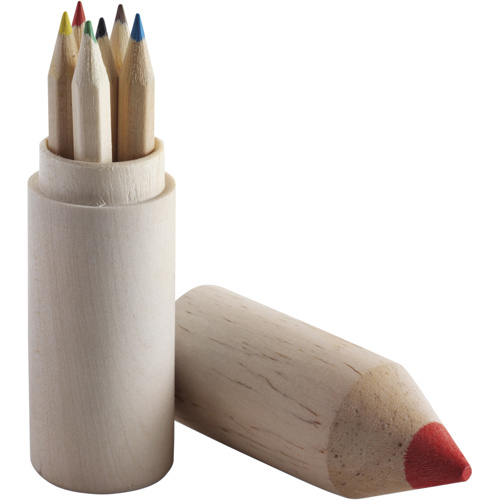 Pencil holder, 6pc in Brown