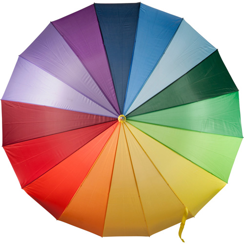 Rainbow polyester umbrella in 
