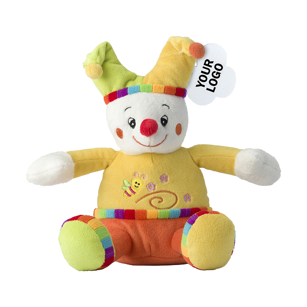 Clown plush toy. in yellow