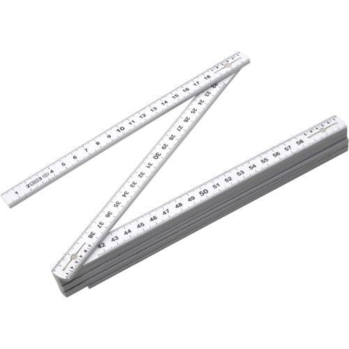 2m Folding ruler. in white