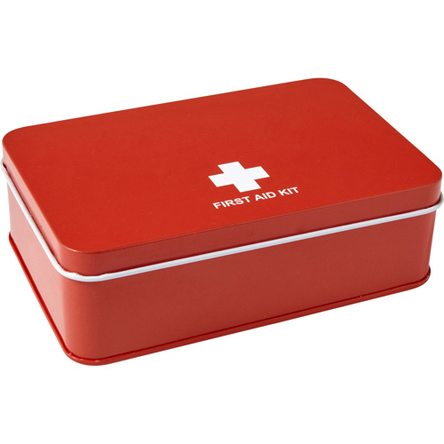 15 Piece first-aid kit in a metal tin              