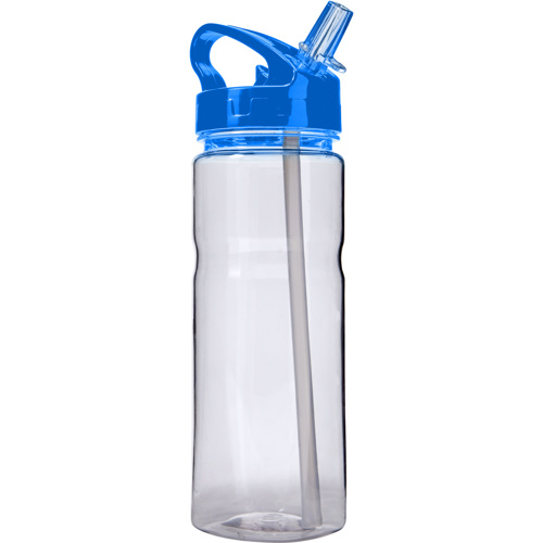 Transparent water bottle (550ml) in Cobalt Blue