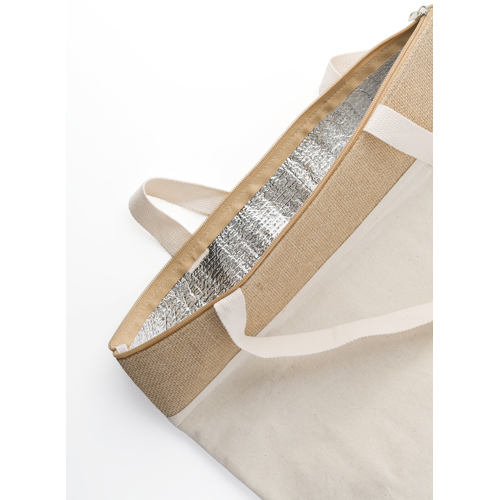 Jute shopper cool bag. )220gm / 7.8oz) in 