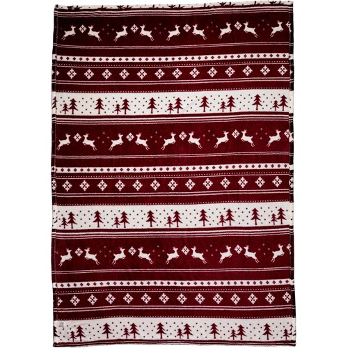 Flannel fleece snowmen blanket in 