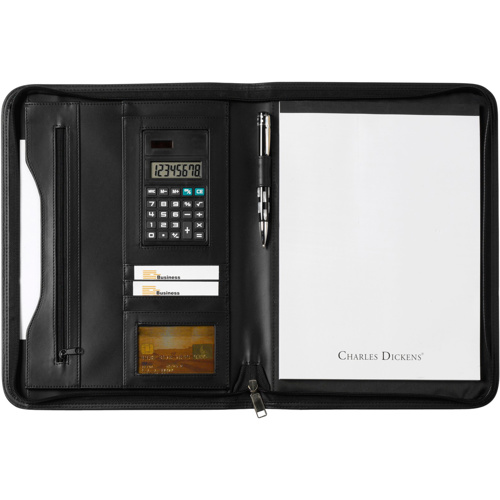 A4 Charles Dickens® conference folder in Black