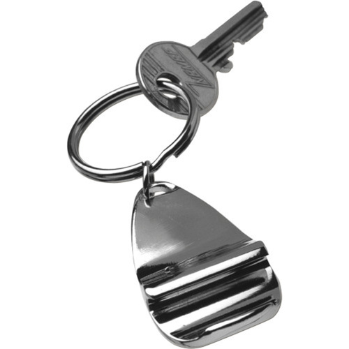 Key holder with bottle opener in silver