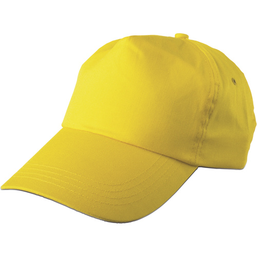Cotton twill cap in Yellow