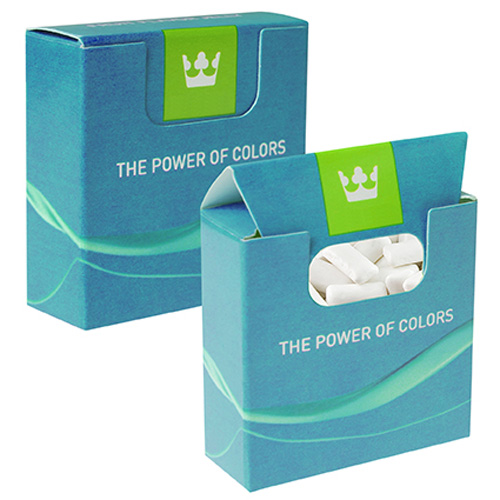 Mini box with chewing gum
