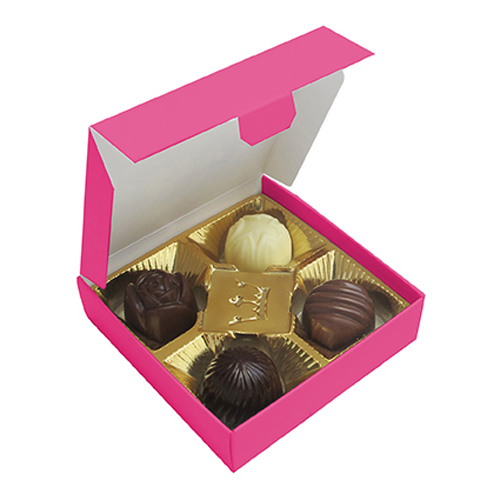 Chocolate box with 4 pralines