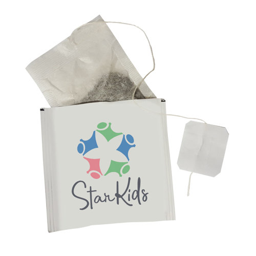 Tea bag (spot colours) in 