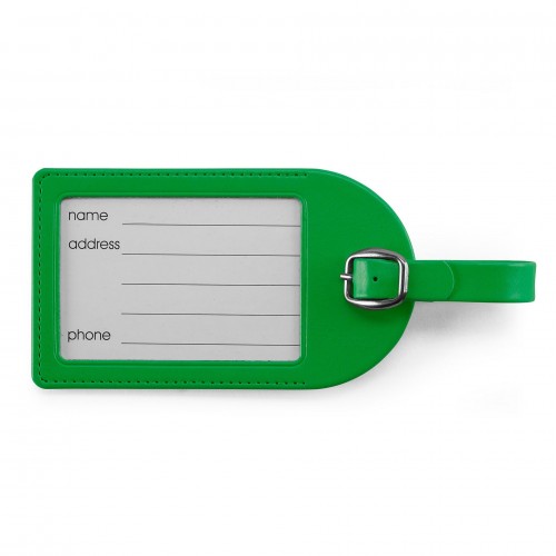 Large Luggage Tag in Belluno, a vegan coloured leatherette with a subtle grain.