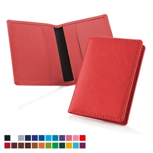 Credit Card Case in a choice of Belluno Colours in Belluno, a vegan coloured leatherette with a subtle grain.
