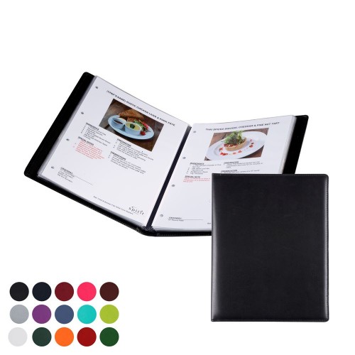 A4 Information, Wine List or Menu Holder,  to hold 4 sheets of a4 information finished in a choice of Belluno Colours