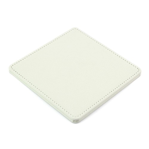 Deluxe Square Coaster  in recycled Como, a quality vegan PU.