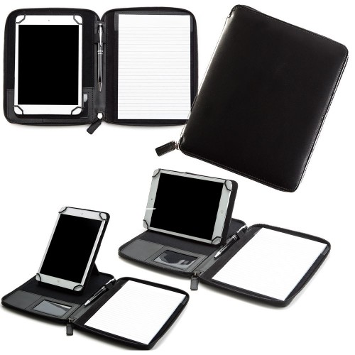 Mini Zipped Adjustable Tablet Holder with a Multi Position Tablet Stand