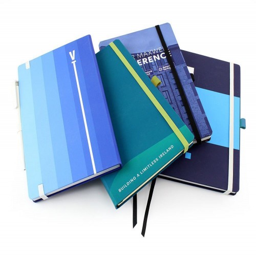 Designer Full Colour A5 Notebook with Elastic Strap & Pen Loop