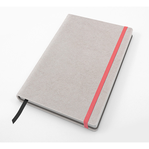 Saffiano Textured A5 Casebound Notebook with Elastic Strap