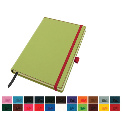 Accent A5 Notebook with a Belluno Soft Touch Cover