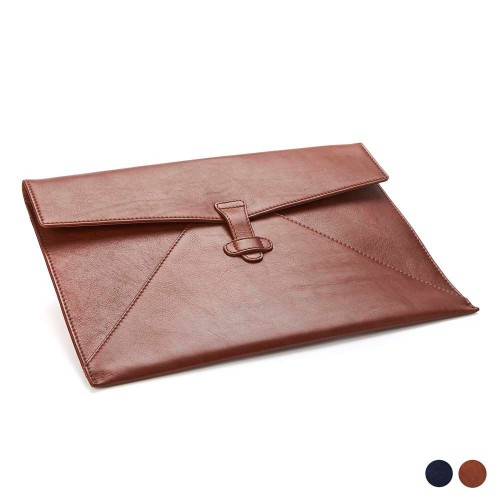 Accent Sandringham Leather Colours Under Arm Folio / Laptop Case with Strap to Close