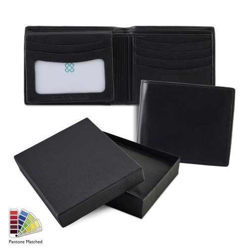 Sandringham Nappa Leather Deluxe Billfold Wallet made to order in any Pantone Colour