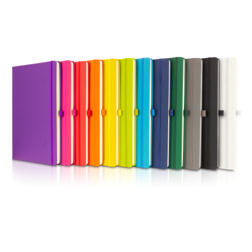 Soft Feel PU Dunn A4 Notebook - Printed