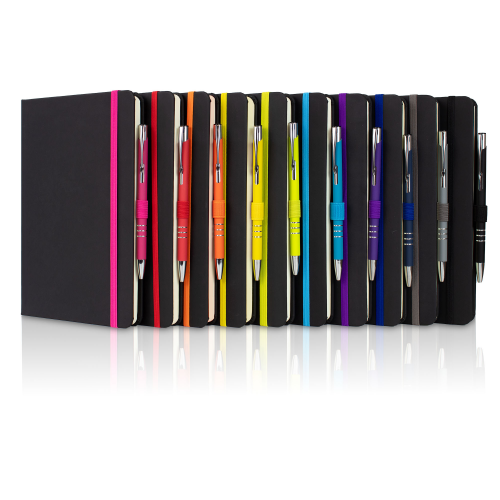 Soft Feel PU DeNiro A5 Notebook & Pen Set