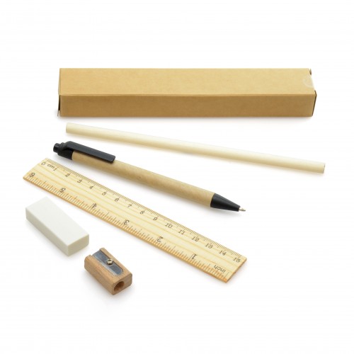 ABER PROMOTIONAL 5 PIECE ECO STATIONERY SET in 