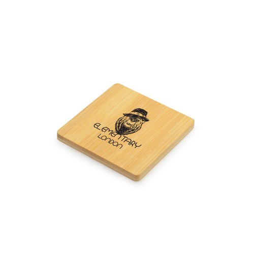BLANE 2 IN 1 PROMOTIONAL BAMBOO COASTER AND BOTTLE OPENER in 