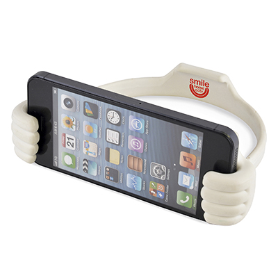 Thumbs Up White Smartphone And Tablet Holder