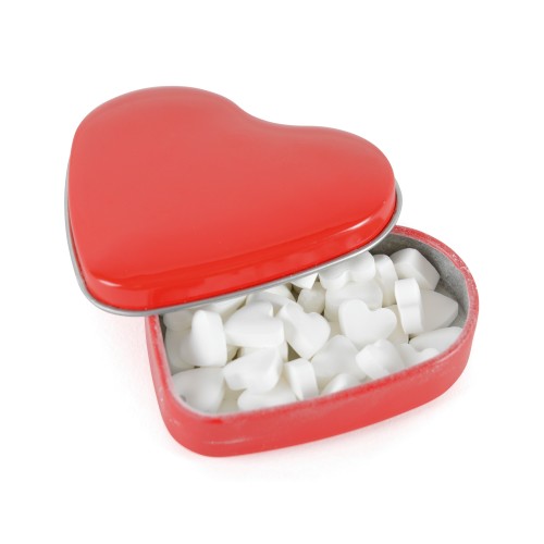 Heart Mint Tin in Red