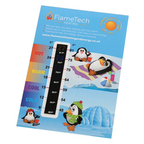 125Mmx85Mm Thermometer Gauge Card