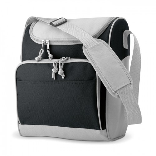 Cooler bag with front pocket in White
