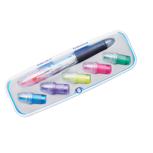 Interchangeable head ball pen in multicolour