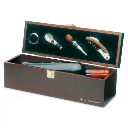 COSTIERES - Wine set in wine box in 