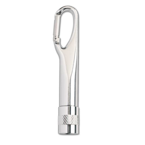 Led Light With Carabiner Hook in silver