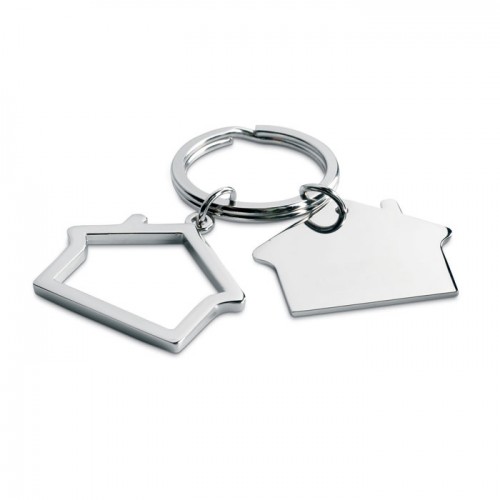 SNIPER - Metal key ring house shape in 