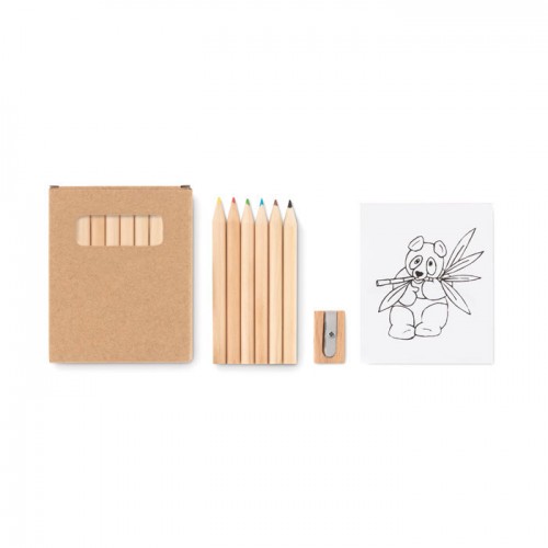 Colouring set in Beige
