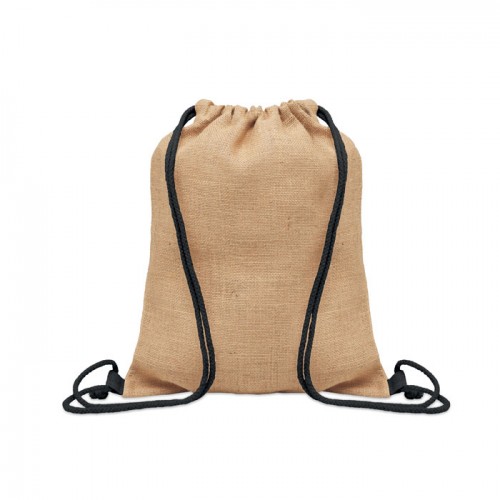 FUKURO - Jute drawstring bag in 