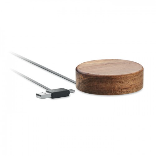 ACALESS - Wireless charger in acacia 15W in 