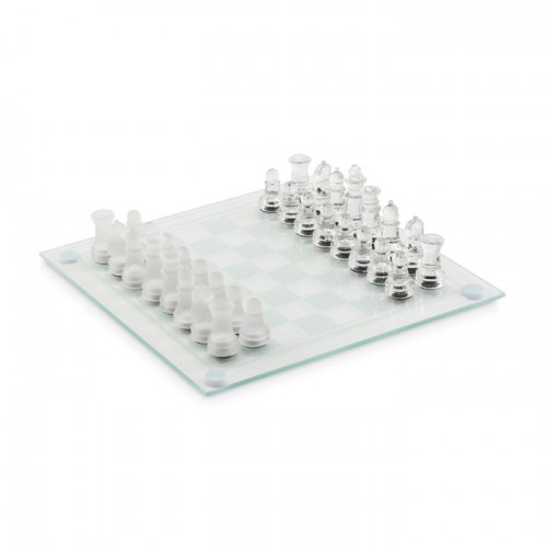 Glass chess set board game