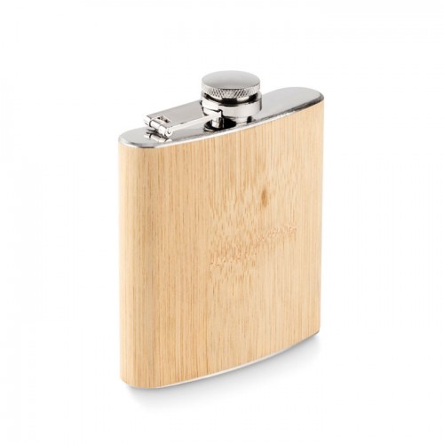 HIPHIP - Bamboo slim hip flask 170ml in 