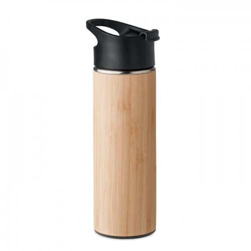 NANDA - Double wall bamboo flask 450ml in 