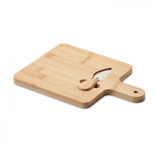 Cheese board set in bamboo in 