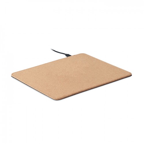 WIRELESS MATTY - Cork mouse mat charger 15W in 