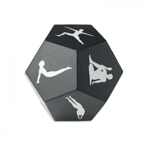 Yoga exercise decision dice in 