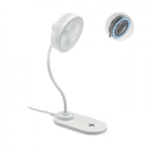 VIENTO - Desktop charger fan with light in 