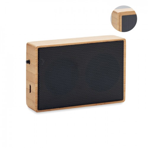 SOLAE - Solar bamboo wireless speaker in 