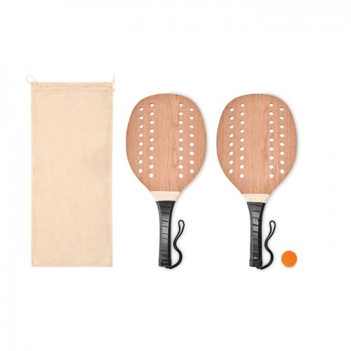 PALAS - Rosewood beach tennis set in 
