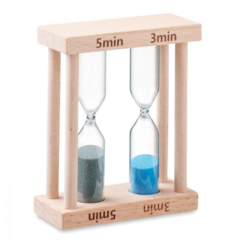 BI - Set of 2 wooden sand timers in 